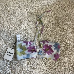 Sunday best floral Cora bra top